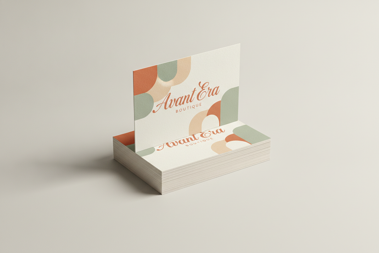 Rectangle Natural Business Cards