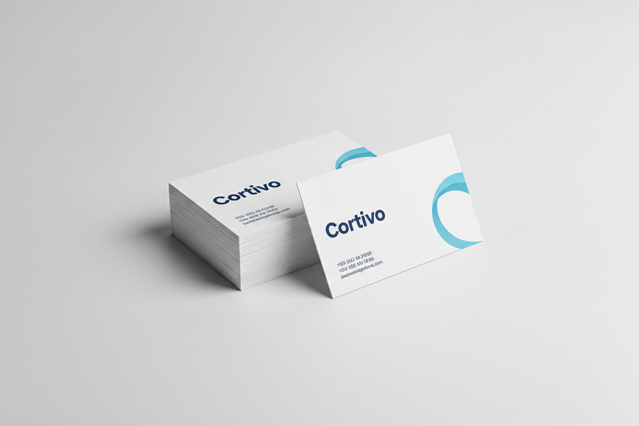 Rounded Natural Business Cards
