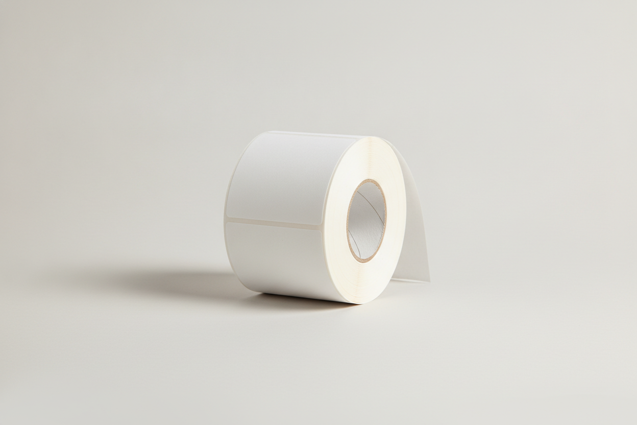 White BOPP Roll Labels