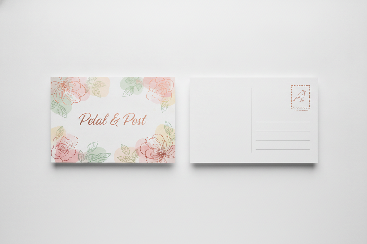 Raised Foil Postcards
